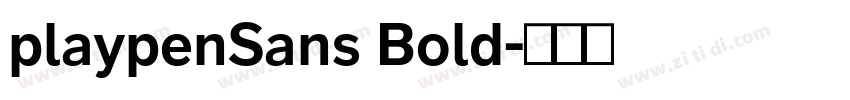 playpenSans Bold字体转换